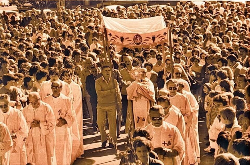 Procissão de Corpus Christi - Junho de 1985