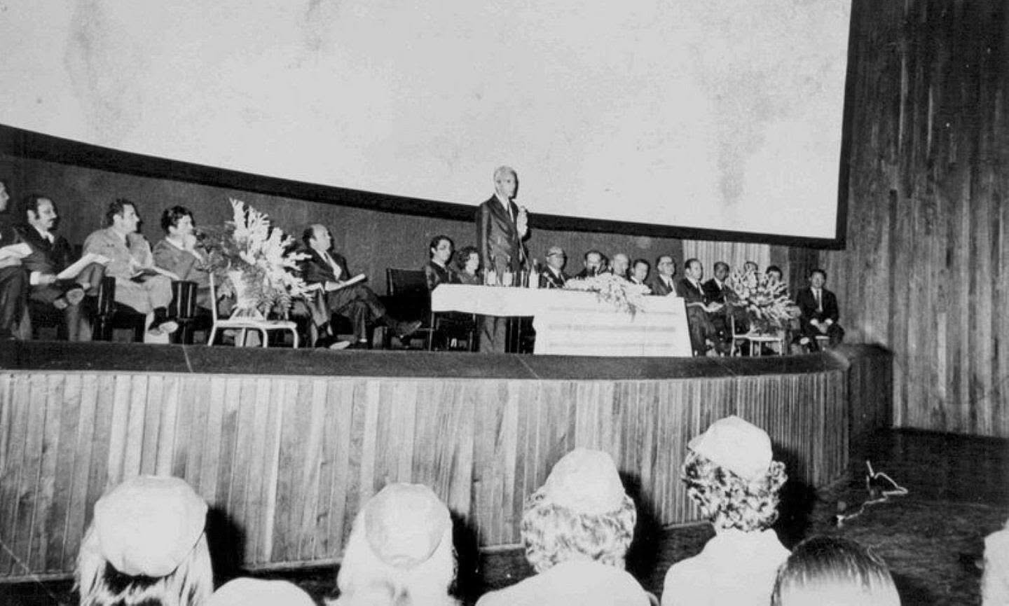 A aula inaugural - Agosto de 1972