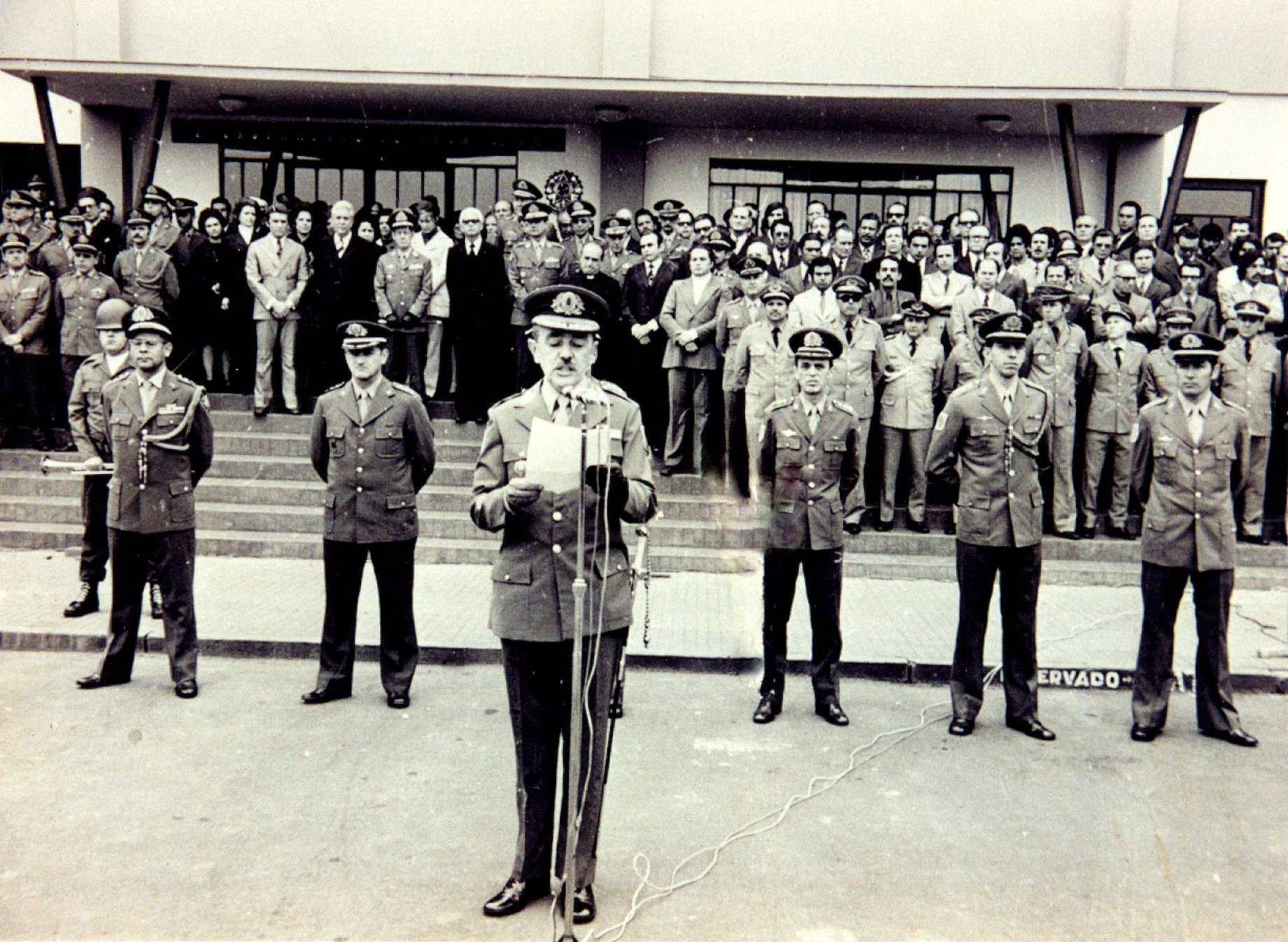 Instalação do 2º Grupamento de Fronteira - Agosto de 1973