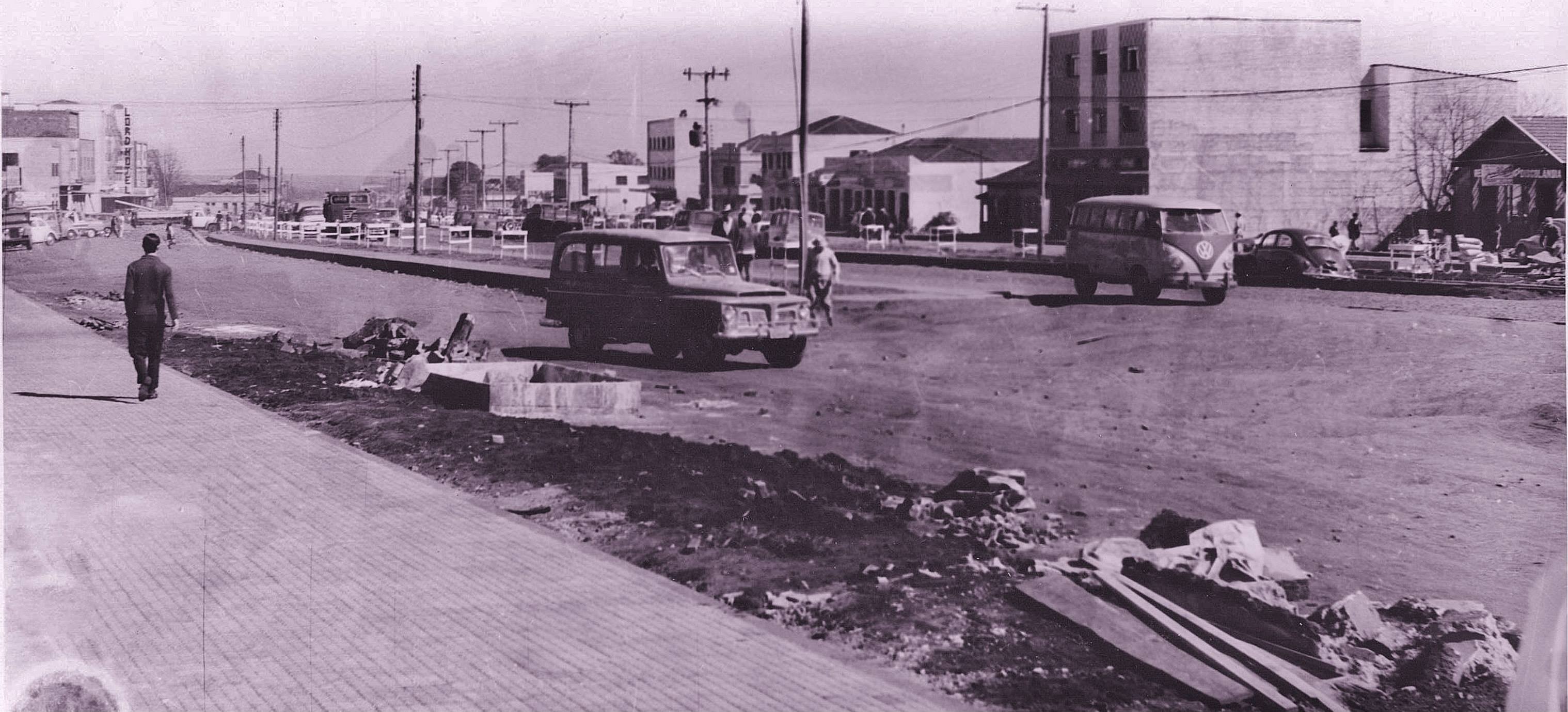 Asfaltamento da região central - Anos 1960