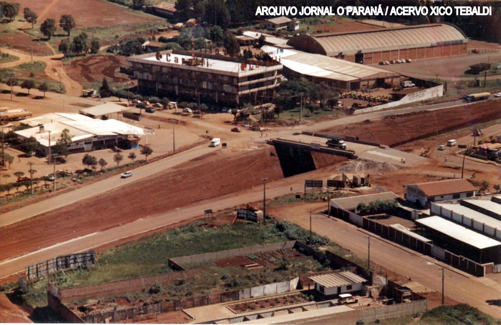 Construção do Viaduto da Carlos Gomes - Década de 1990