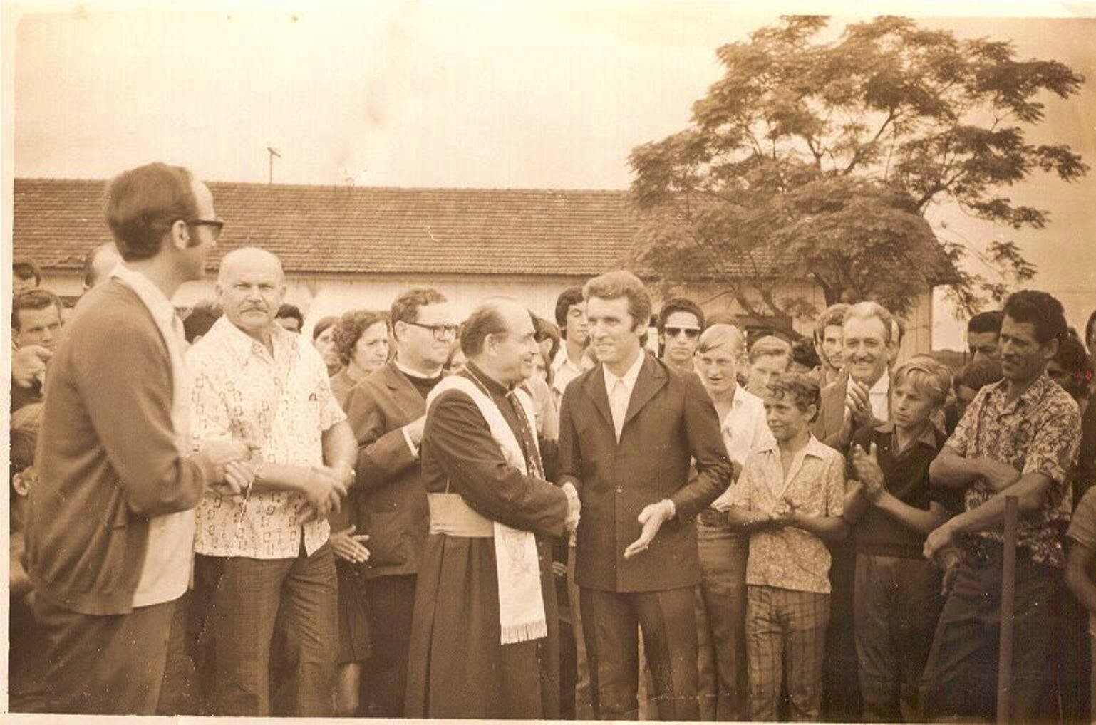 Lançamento da Pedra Fundamental da Igreja São Cristóvão - 1973