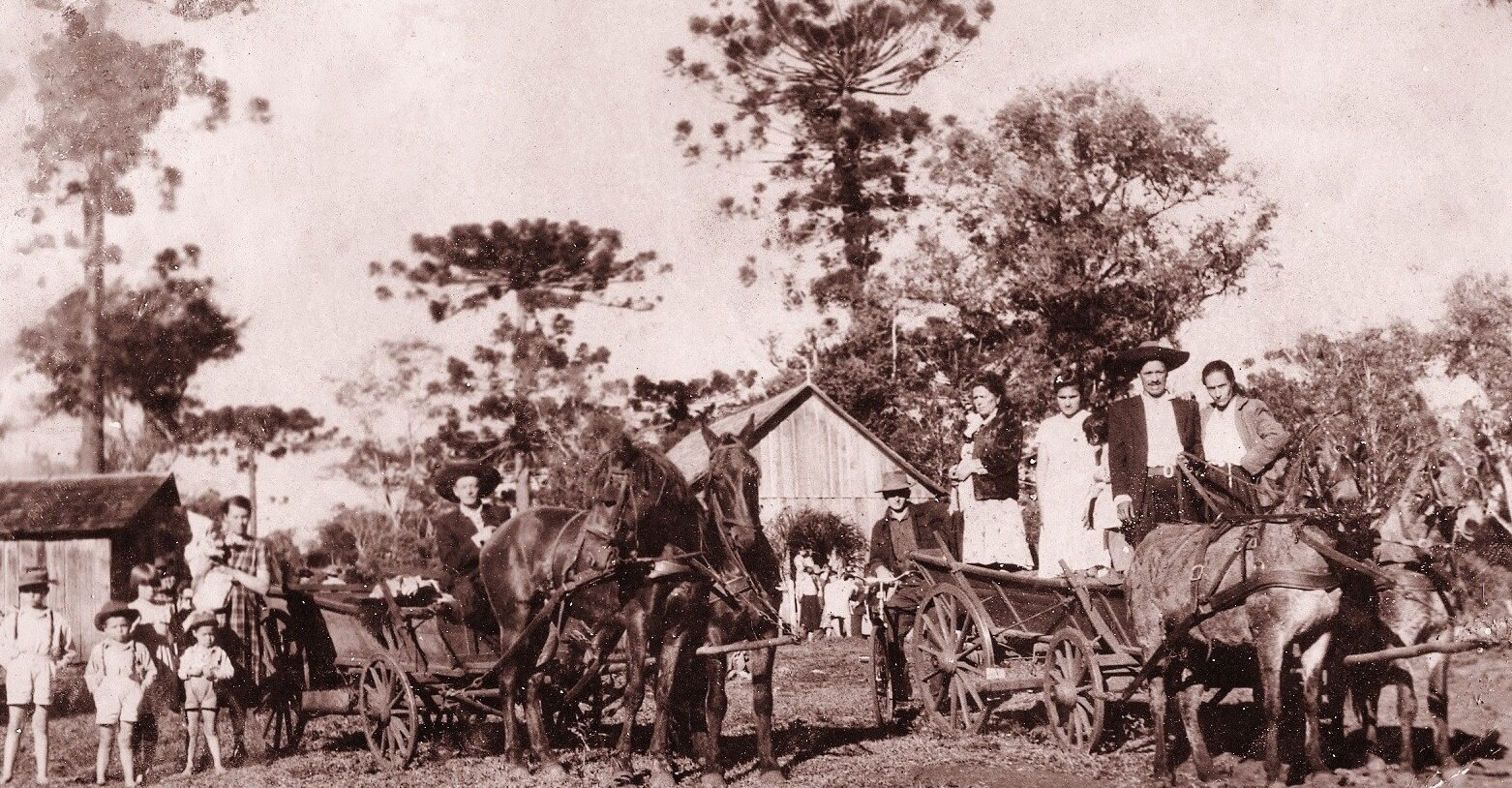 Colonos poloneses em Cascavel - Década de 1950