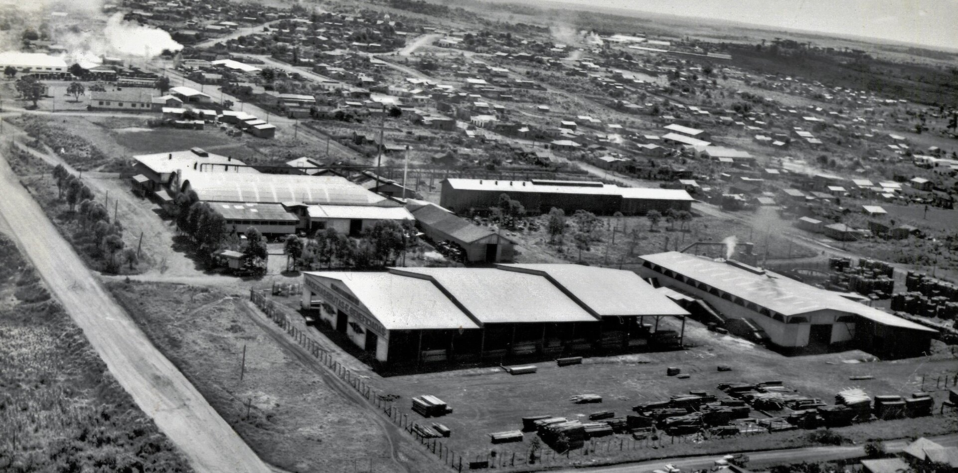 Vista aérea do bairro São Cristóvão - 1972
