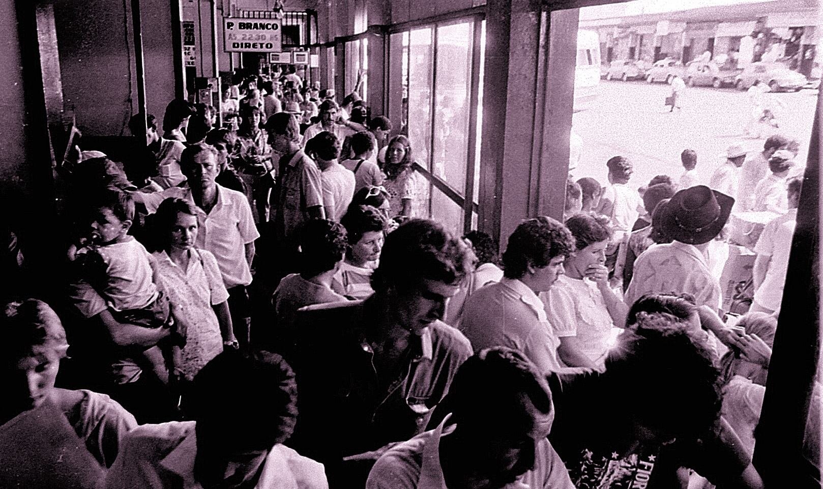 Interior da Rodoviária - Anos 1980