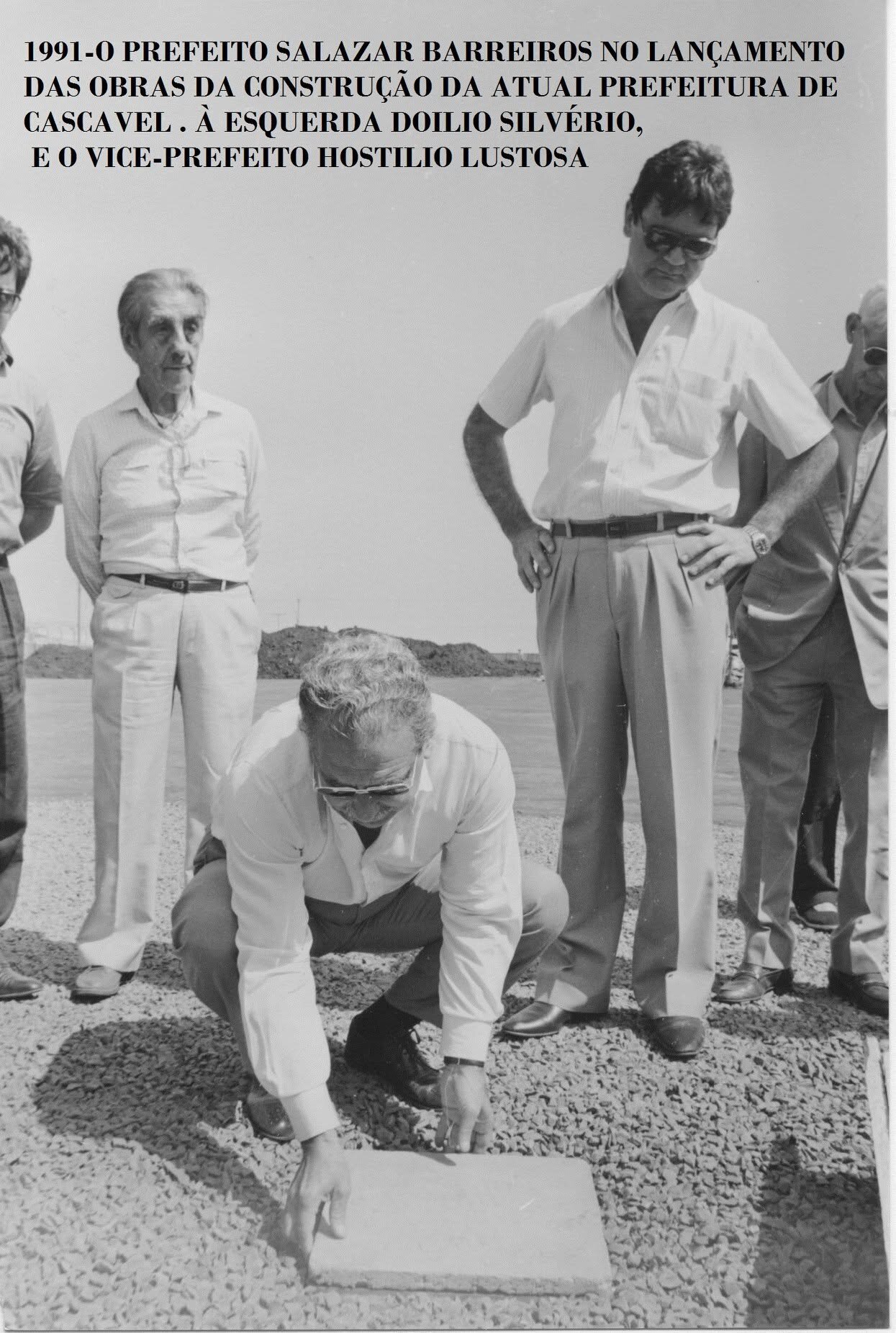 Pedra Fundamental da nova Prefeitura - 1991