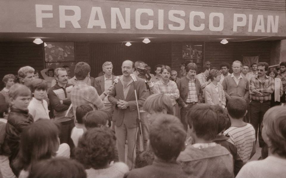 Inauguração do Ginásio de Esportes Francisco Pian - Década de 1980